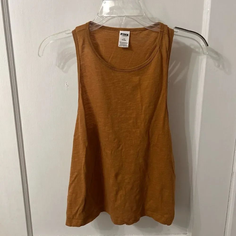 PINK Victoria's Secret Women's Tan Tank Top